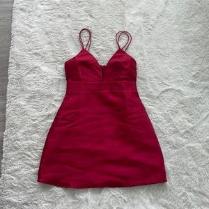 lulus red mini dress
